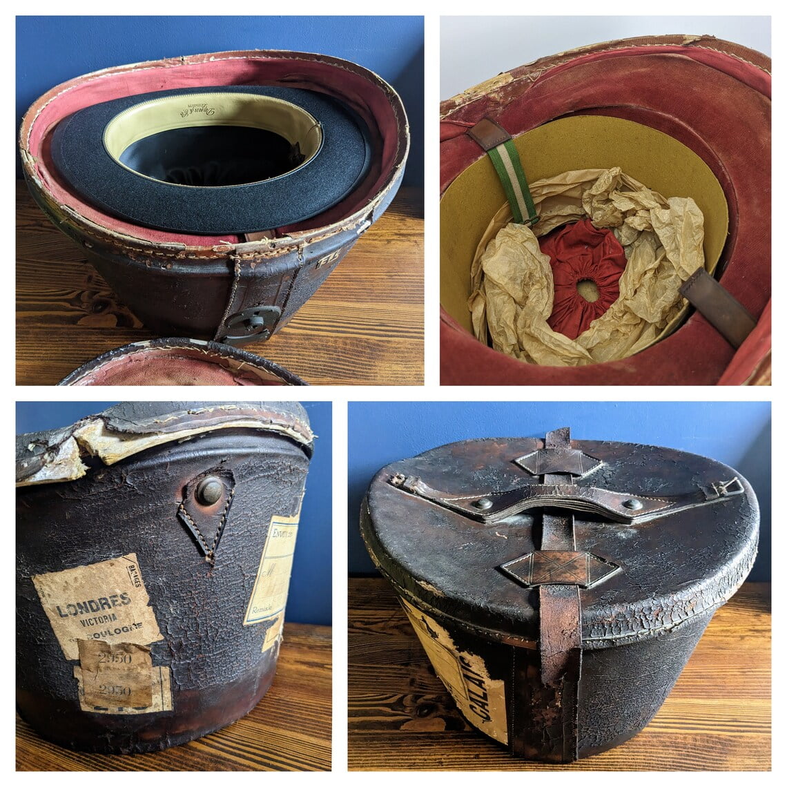 Fine Dunn & Co Ltd London vintage Bowler hat in leather case - Image 7