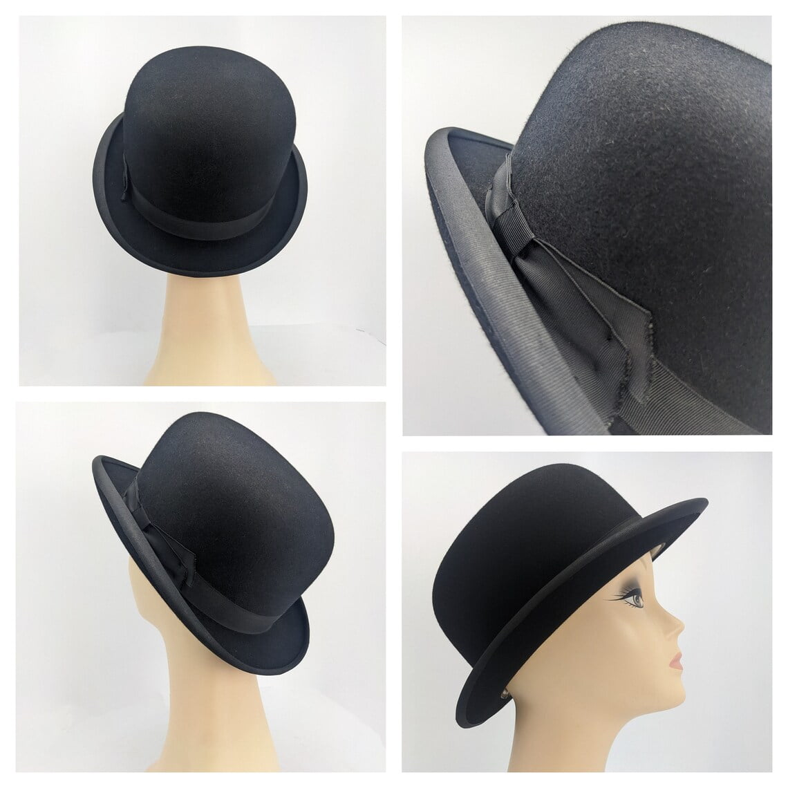 Fine Dunn & Co Ltd London vintage Bowler hat in leather case - Image 6