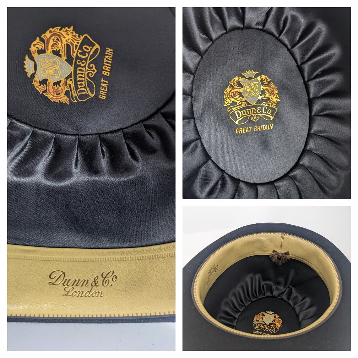 Fine Dunn & Co Ltd London vintage Bowler hat in leather case - Image 4