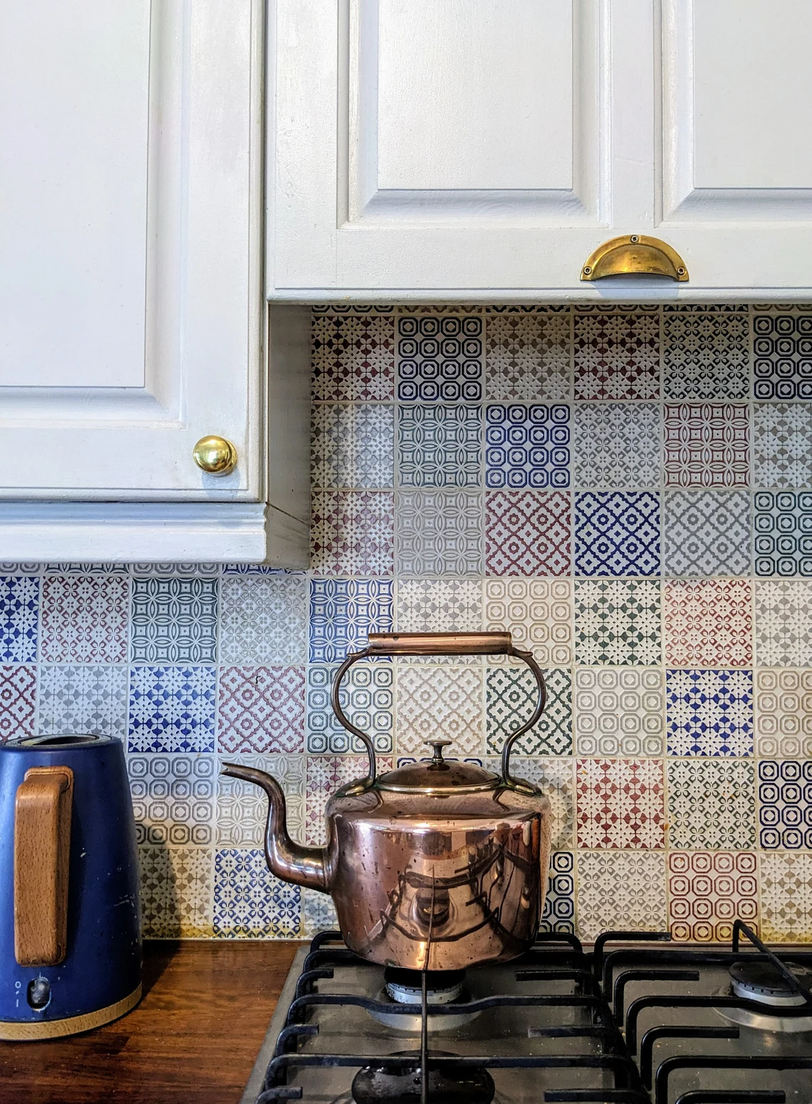 Antique copper kettle, large William Soutter & Sons of Birmingham copper stove top kettle - Image 6