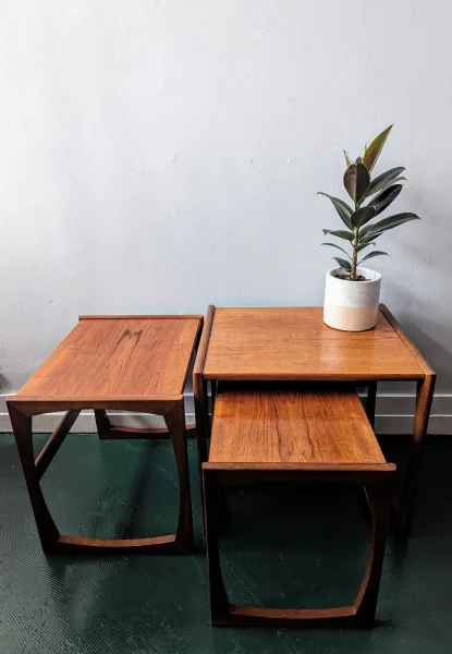 G plan quadrille nest of tables