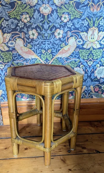 Midcentury bamboo coffee table - Image 7