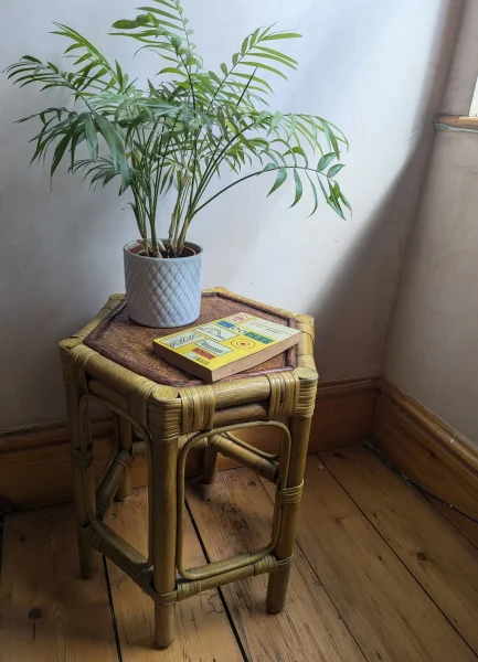 Midcentury bamboo coffee table - Image 4