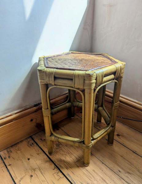 Midcentury bamboo coffee table - Image 2