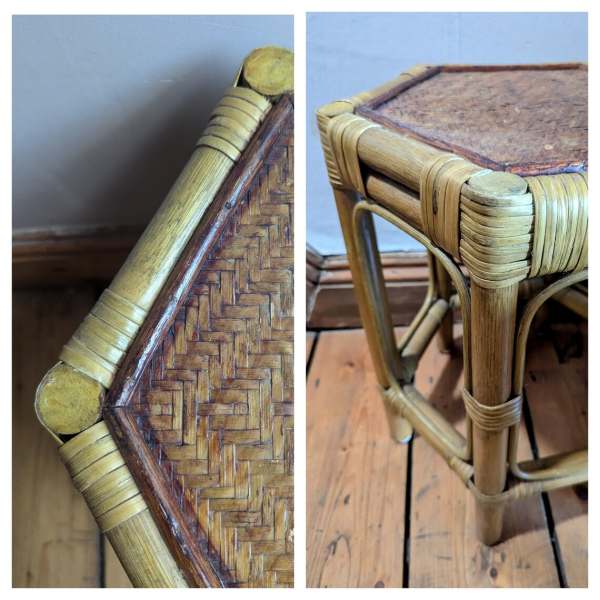 Midcentury bamboo coffee table - Image 8