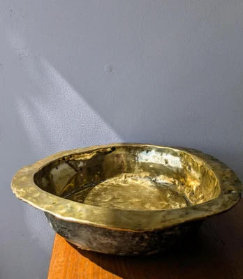 antique copper bowl