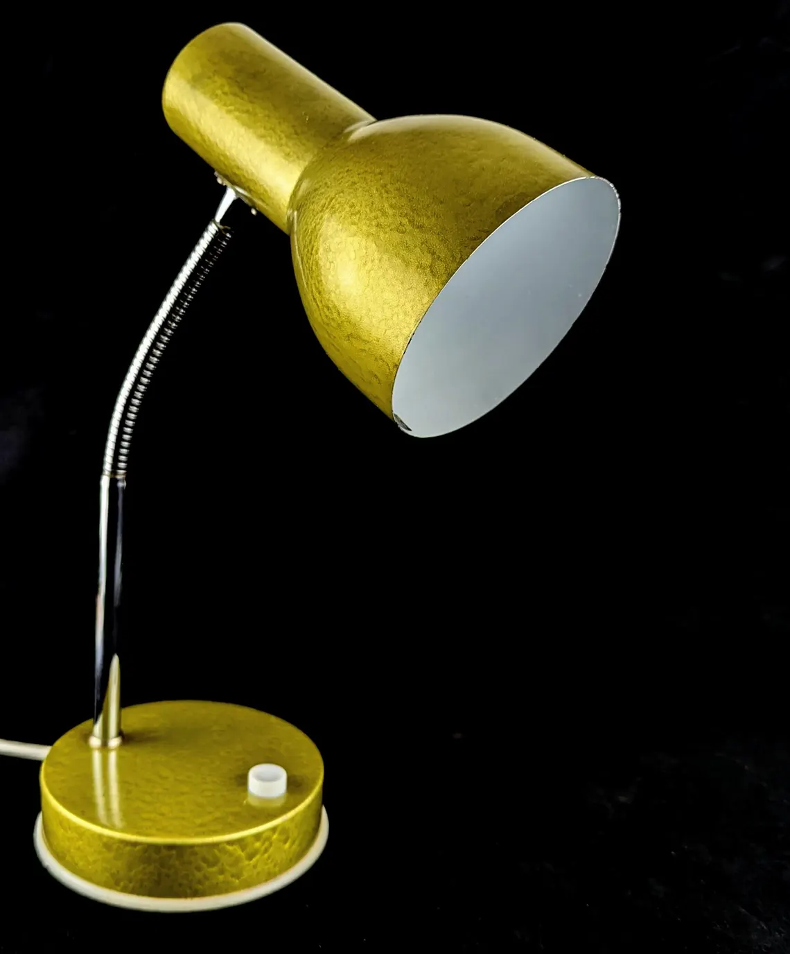 small gold lamp