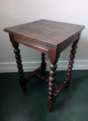 bobbin turned side table