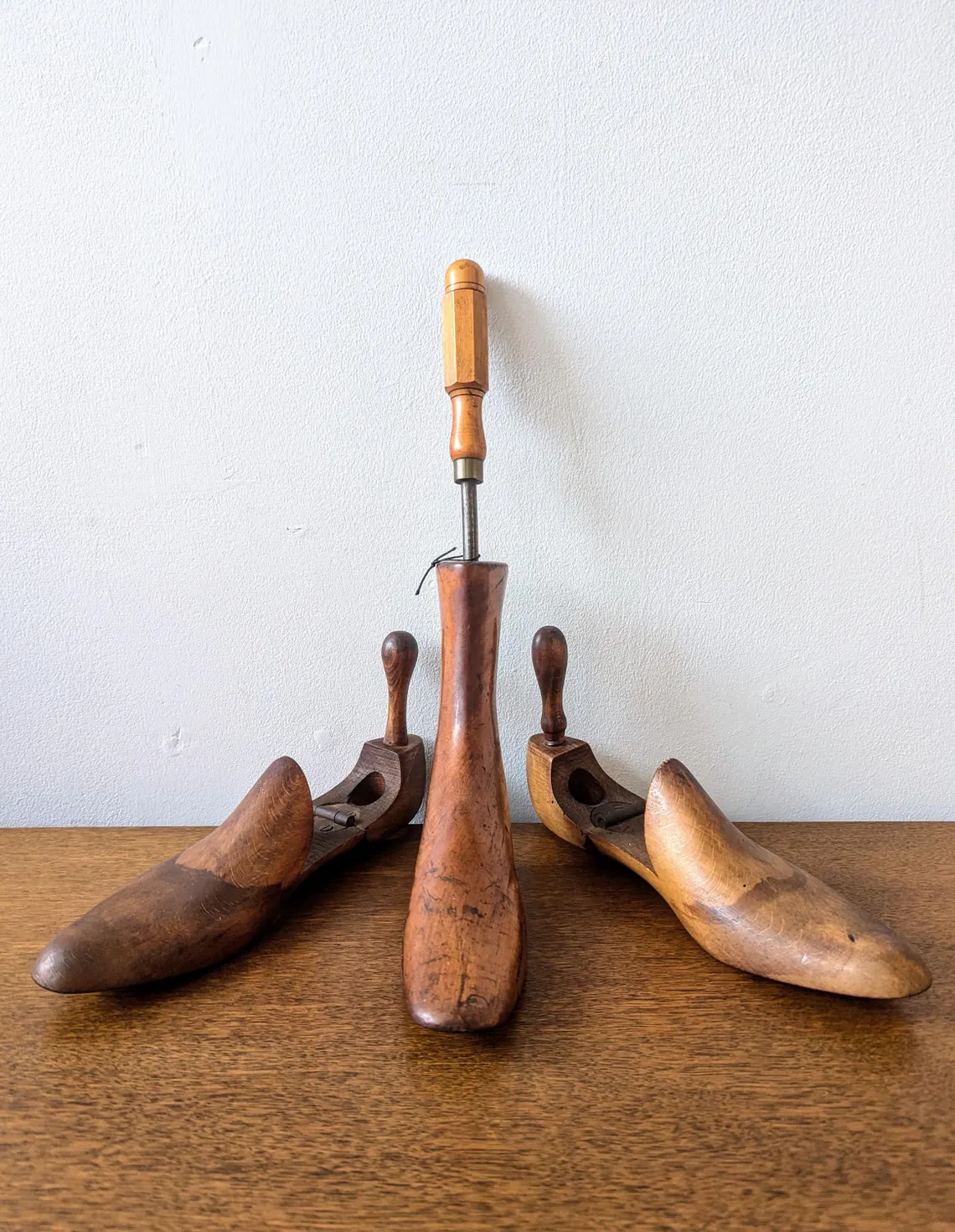 Vintage beechwood shoe and boot trees - Image 2