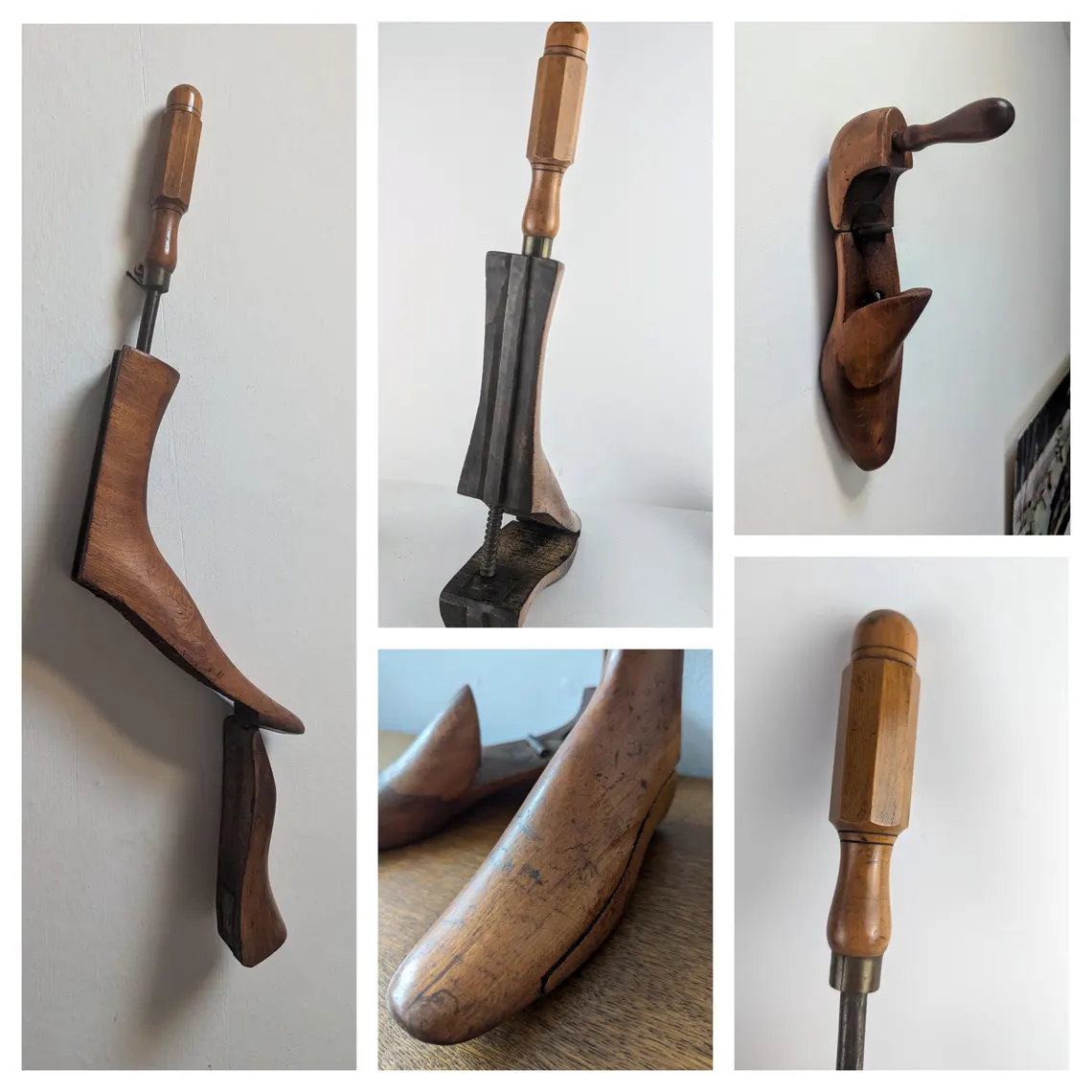 Vintage beechwood shoe and boot trees - Image 6