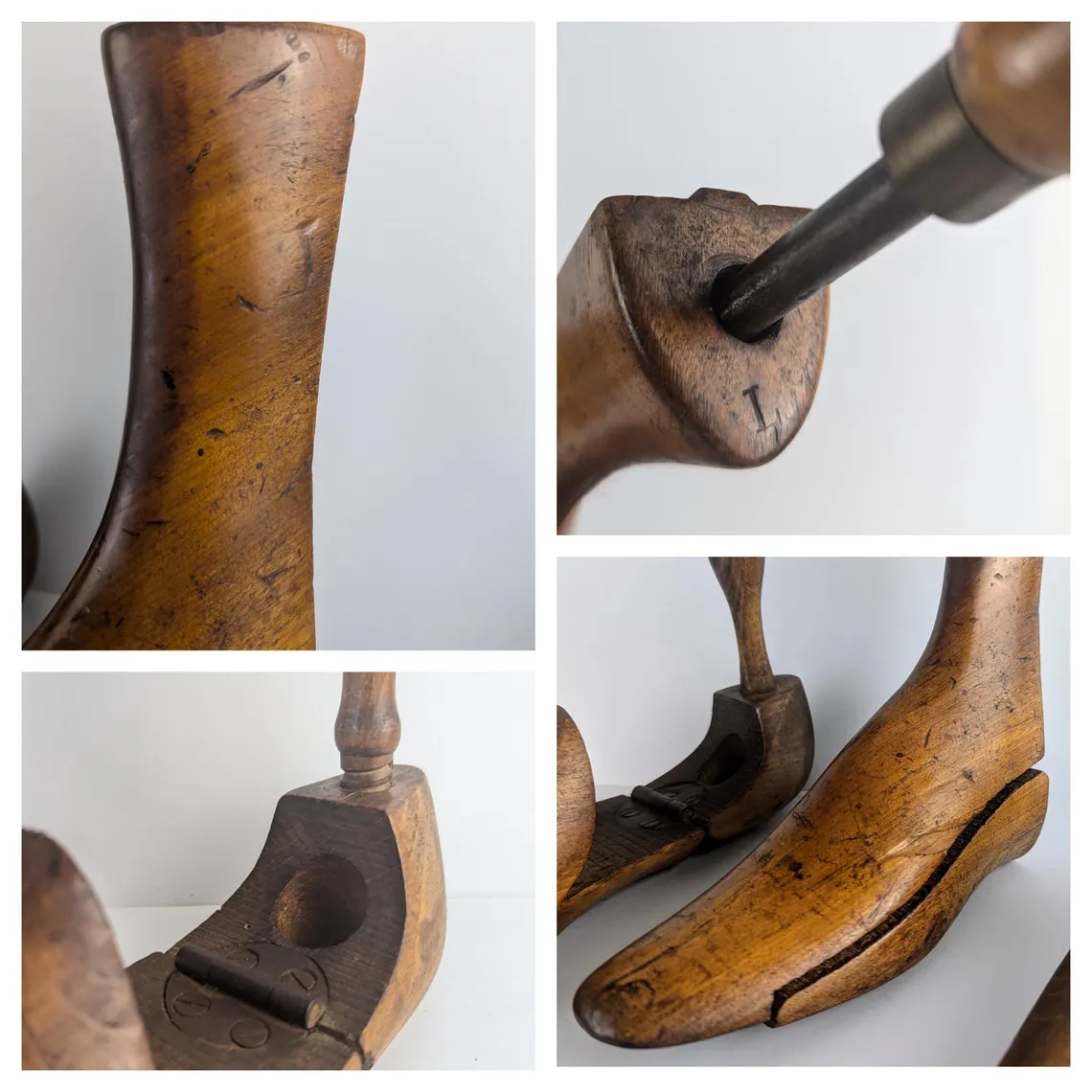 Vintage beechwood shoe and boot trees - Image 8