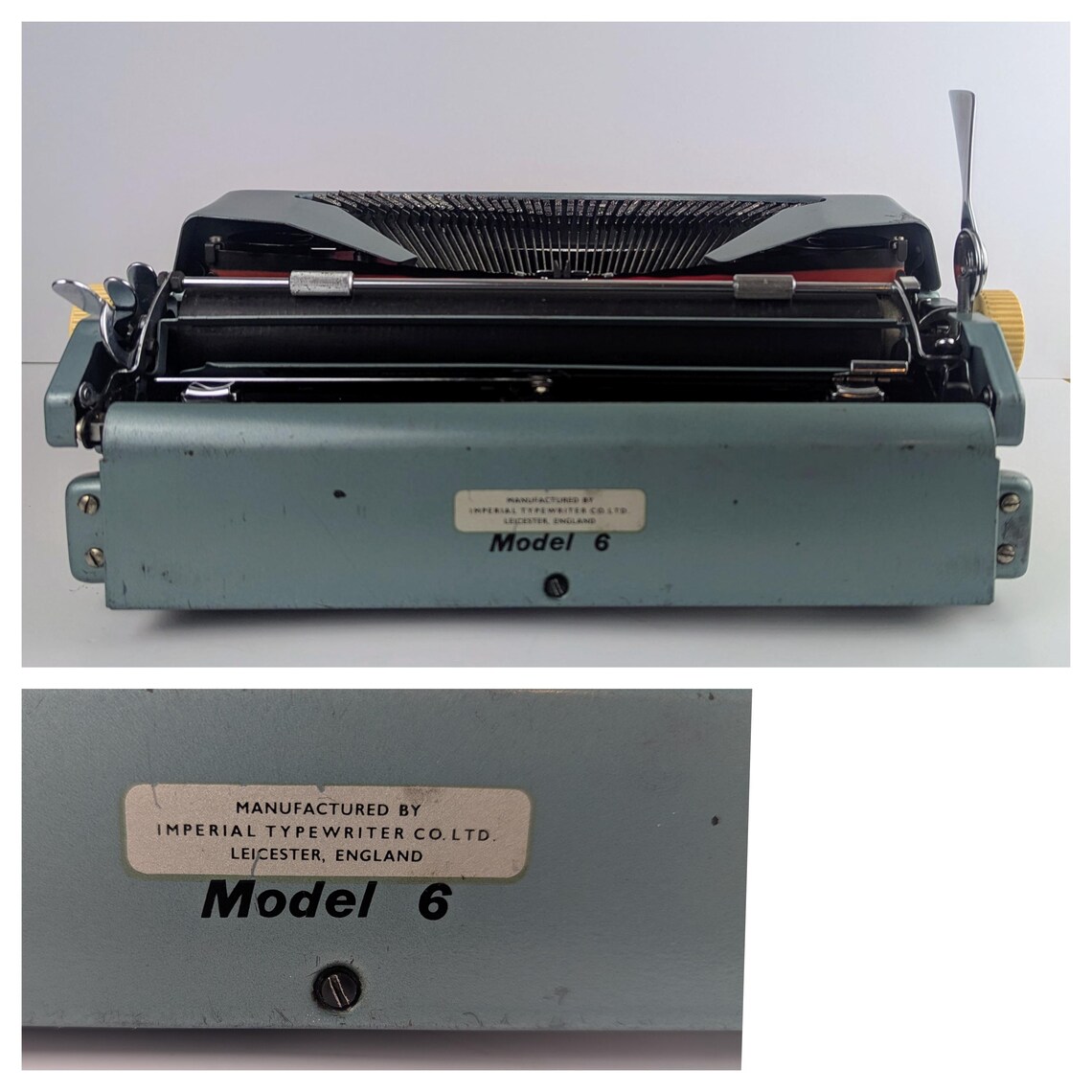 Imperial Good Companion model 6 typewriter, made in England in 1962 with original case - Image 9
