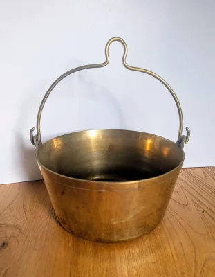 brass hanging pan