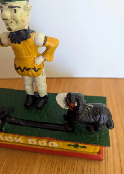 Vintage Trick Dog Bank, fully functional mechanical money bank - Image 7