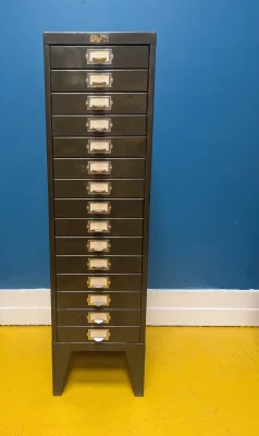 dark green office drawers