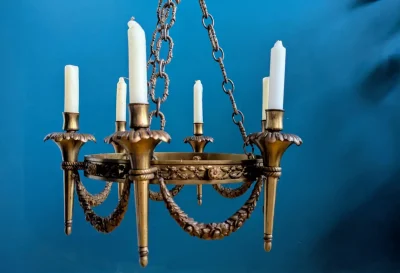 bronze chandelier