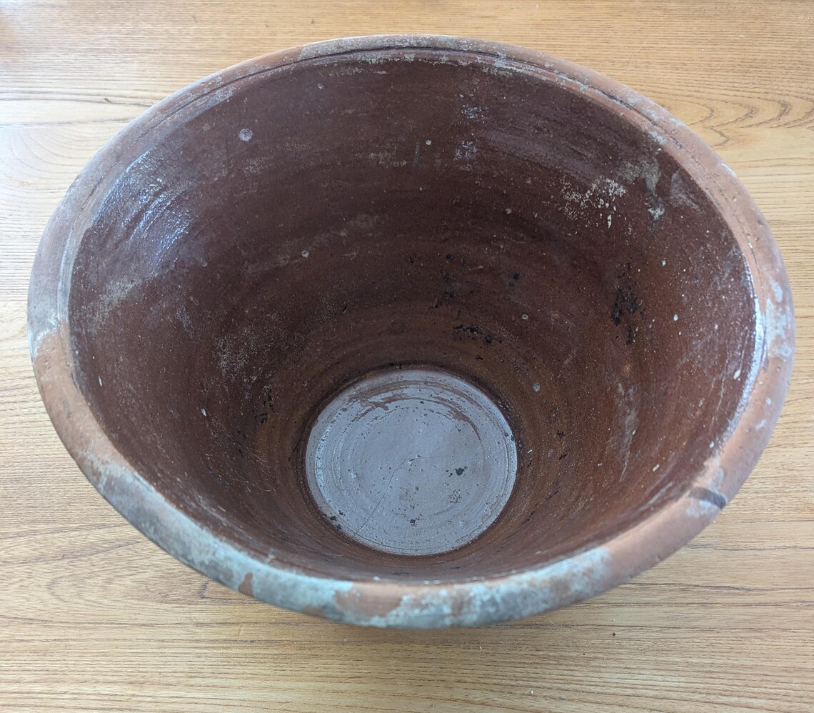 Antique Welsh stoneware dairy bowl - Image 2