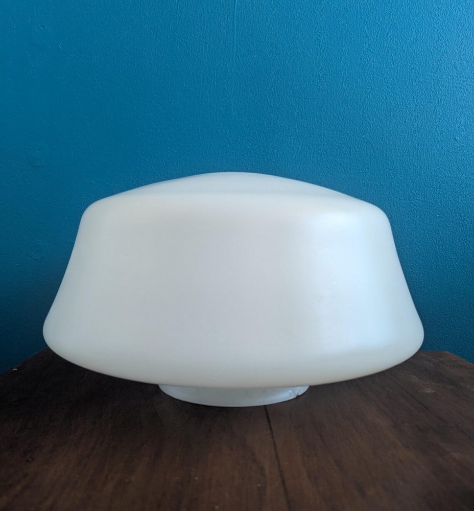 vintage large opaline light fitting