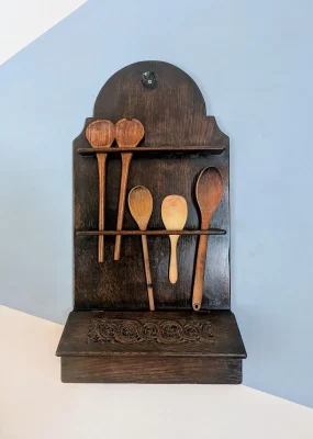 welsh oak spoon rack