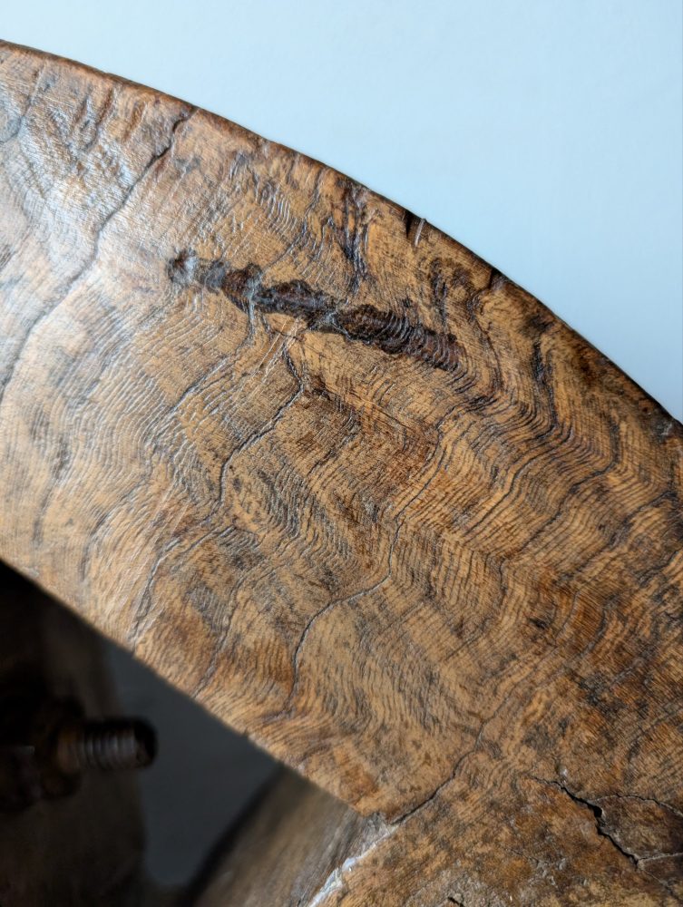 Early English elm cart wheel - Image 3