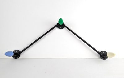 Atomic midcentury coat pegs