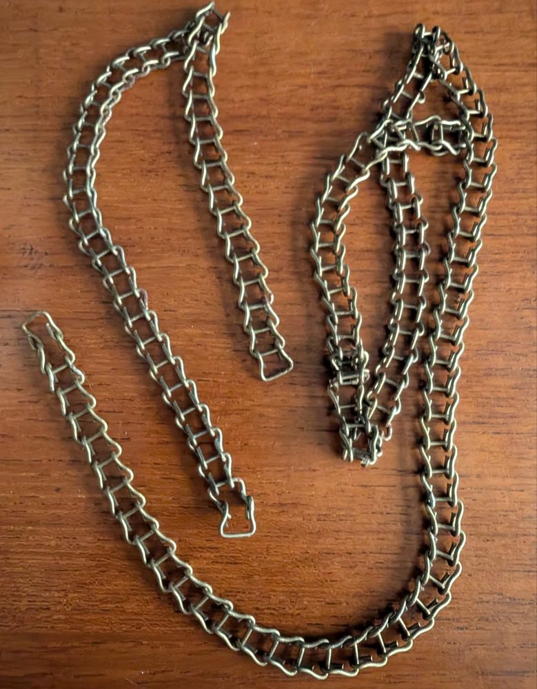 c.1950s Art Deco mottled orange and white glass 'fly catcher' pendant light shade - Image 12