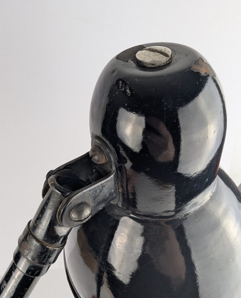 c.1940s black industrial angle lamp - Image 14