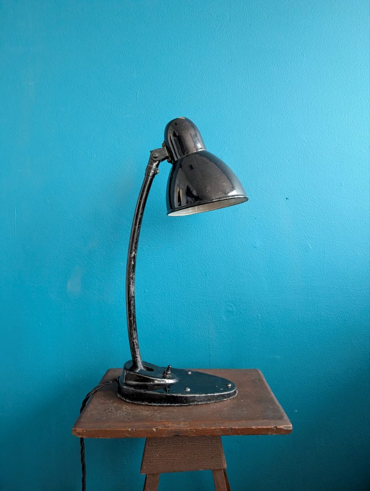 c.1940s black industrial angle lamp - Image 18
