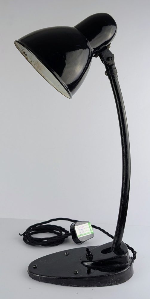 c.1940s black industrial angle lamp - Image 2