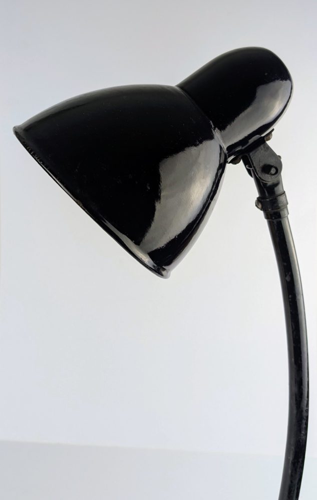 c.1940s black industrial angle lamp - Image 7
