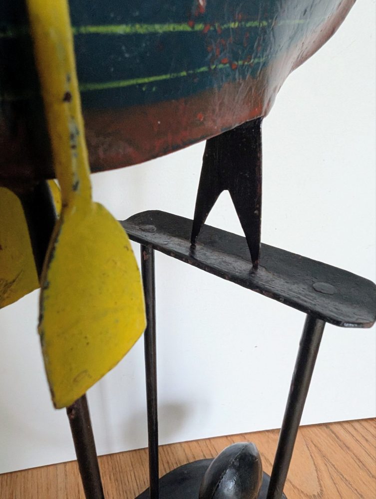 Vintage Mechanical Rowing Sailor - Image 3