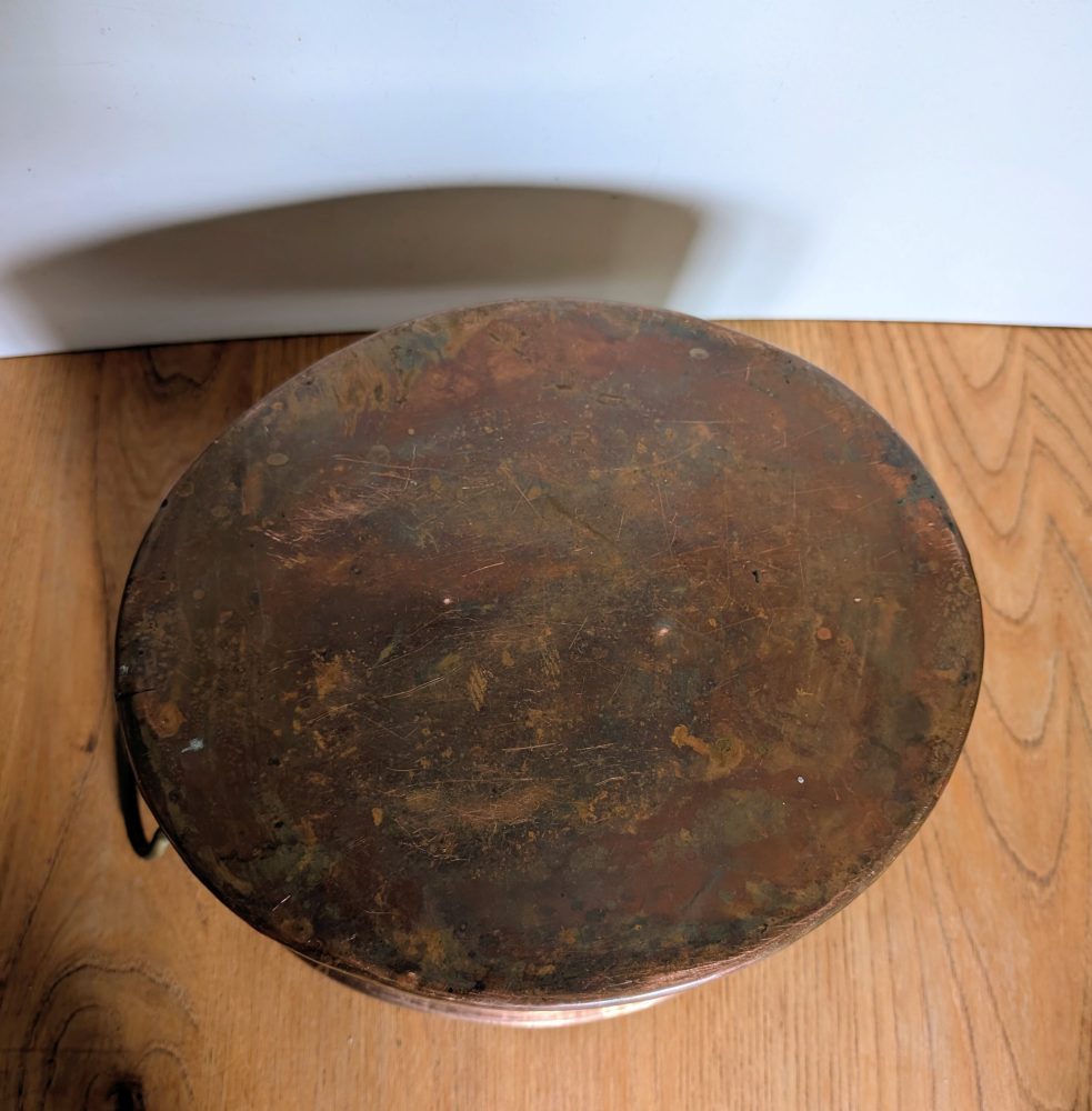 Victorian brass cooking pot planter - Image 11