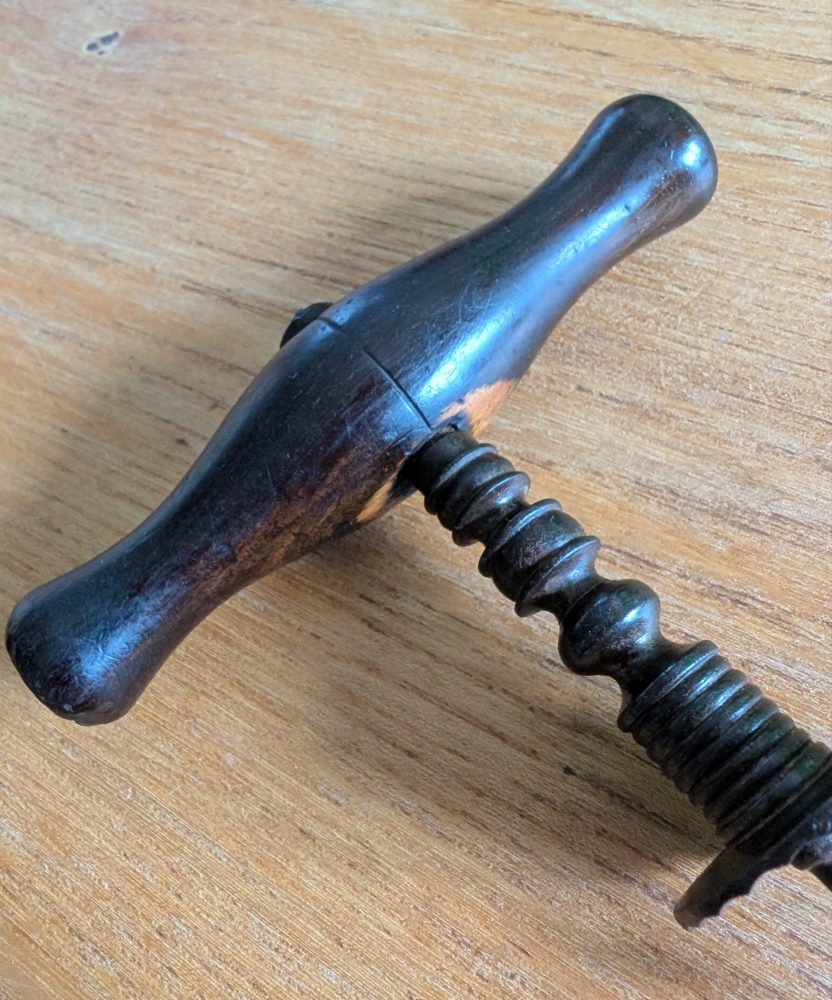 Fine Georgian period wooden handled corkscrew - Image 6