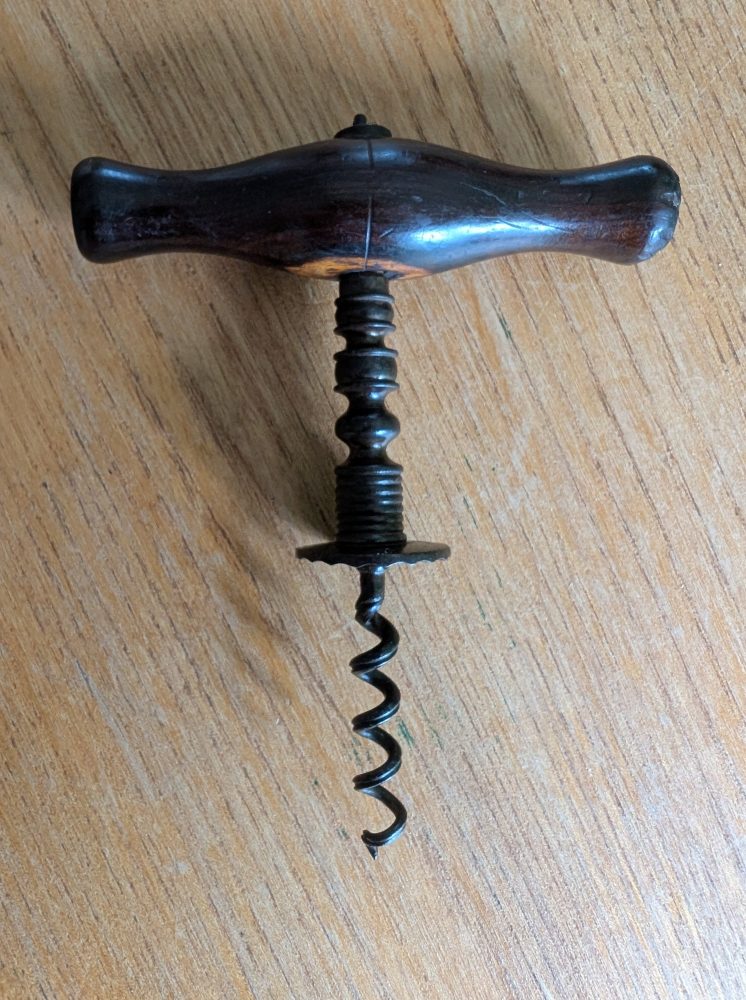 Fine Georgian period wooden handled corkscrew - Image 5