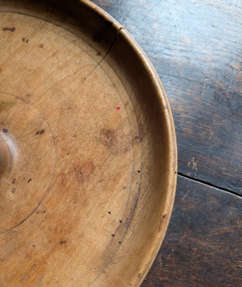 Antique 19th century sycamore wood butter worker - Image 9