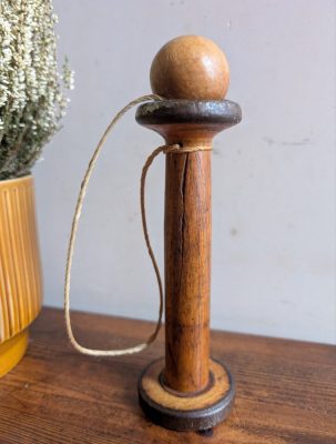 Early 20th century wooden cup and ball toy