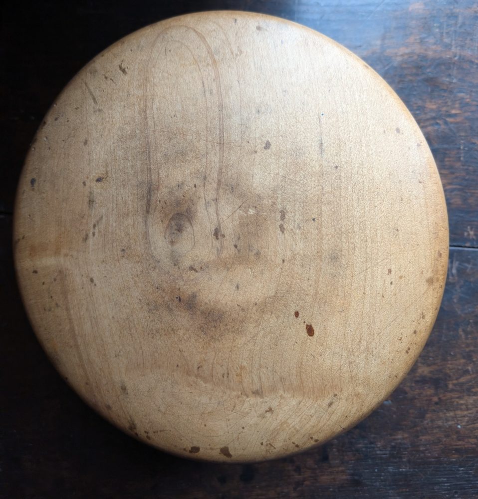 Antique 19th century sycamore wood butter worker - Image 11