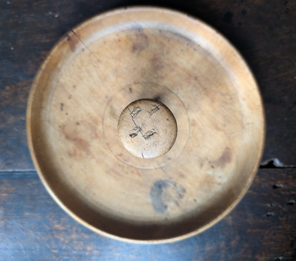 Antique 19th century sycamore wood butter worker - Image 4