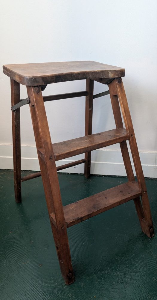 Unique 2 step midcentury folding stepladder | Oaky Doke Vintage Home