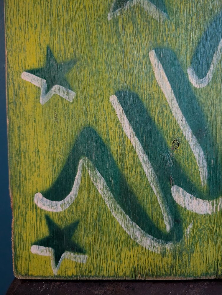 Vintage handpainted colourful fairground sign - Image 4
