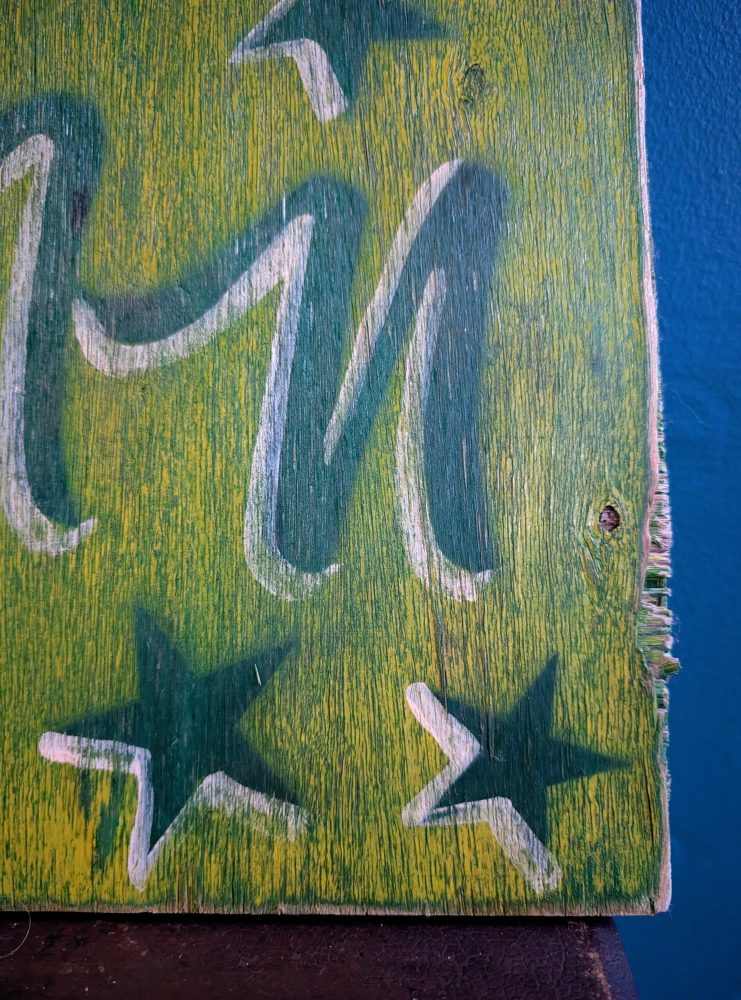 Vintage handpainted colourful fairground sign - Image 5