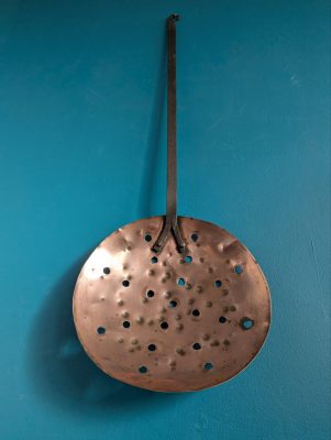 Huge 19th century blacksmith made Chestnut Roaster