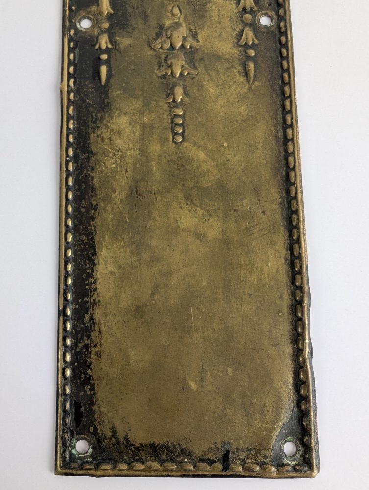 Georgian brass door push plates - Image 10