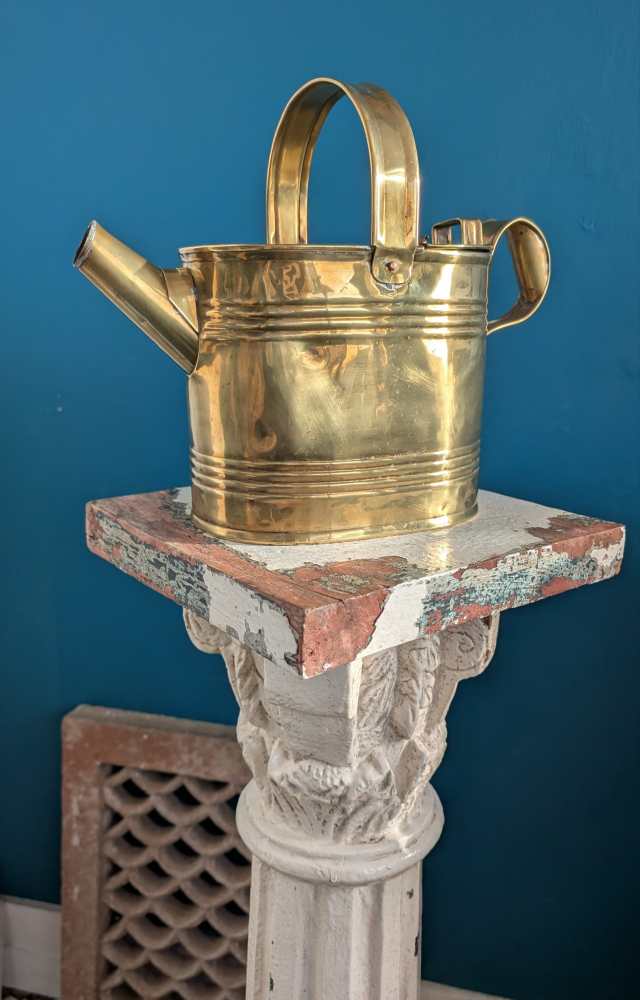Victorian brass watering can - Image 9