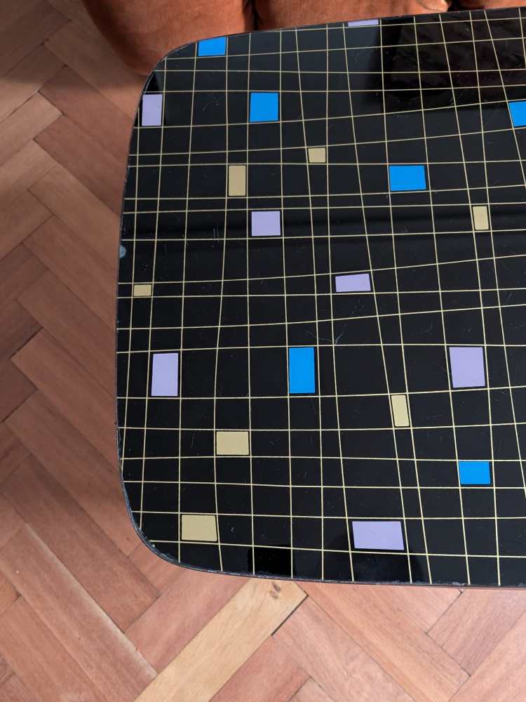 1950s large atomic design coffee table on dansette legs - Image 3