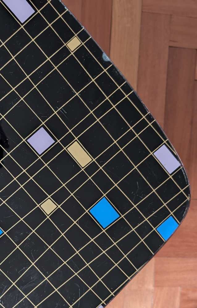 1950s large atomic design coffee table on dansette legs - Image 9