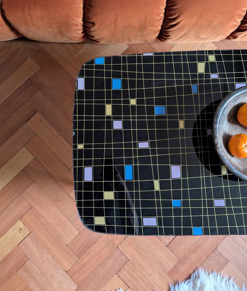 1950s large atomic design coffee table on dansette legs - Image 13