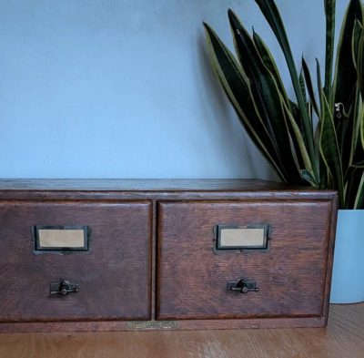 Pair of c.1910s American oak drawers