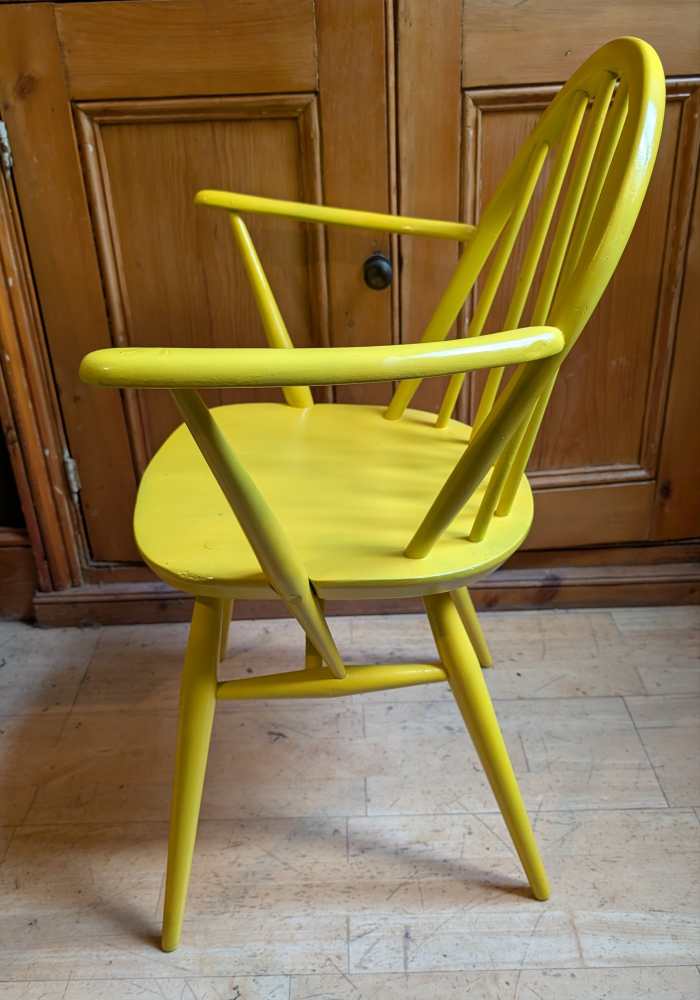 Bright yellow Ercol chair - Image 13