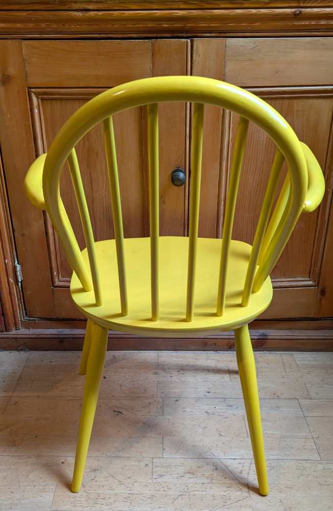 Bright yellow Ercol chair - Image 7
